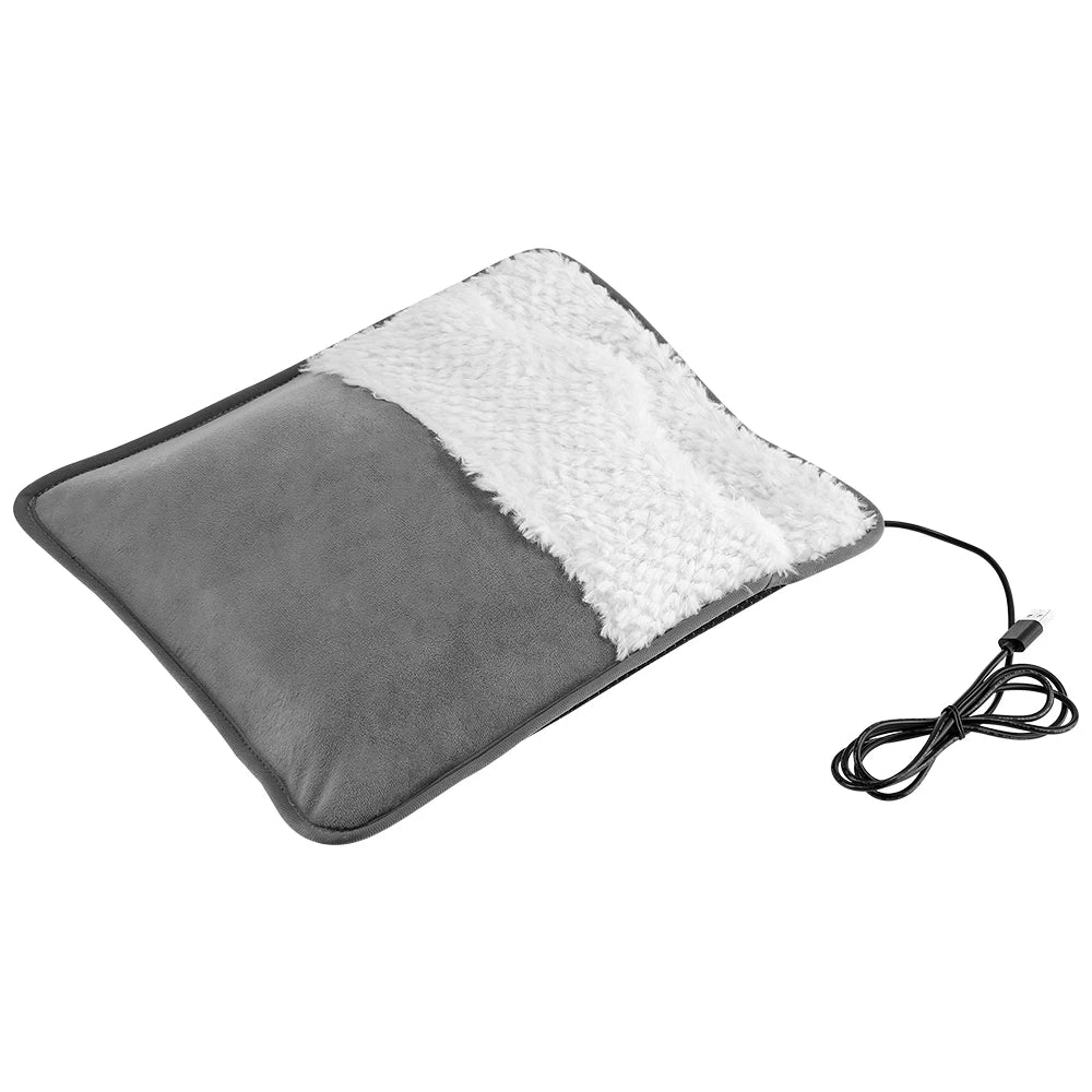 35x30cm Electric Heated Foot Warmers Washable Soft Feet Heating Pad Portable Electric 5V USB Winter Heating Pad for Office Home