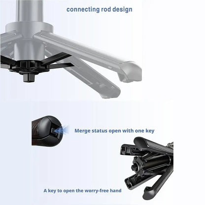 Magnetic Mini Selfie Stick 360° Rotation Wireless Bluetooth Control Phone Holder Compatible Maxinum extend