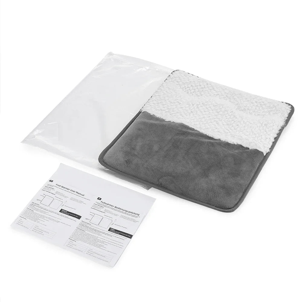 35x30cm Electric Heated Foot Warmers Washable Soft Feet Heating Pad Portable Electric 5V USB Winter Heating Pad for Office Home