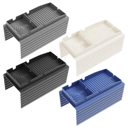 Multifuction Sofa Cup Holder Tray Anti-Slip Armrest Sofa Tray Silicone Table For Home Organization Armrest  For Bed RV Car