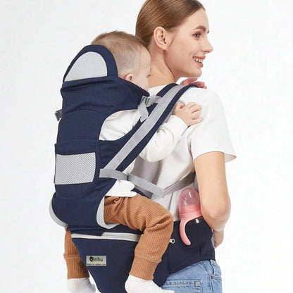 4 in 1 Multifunctional Baby Carrier with Hip Seat Baby Sling Wrap Portable Adjustable Infant Waist Carriers Breathable Bebe Bag