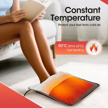35x30cm Electric Heated Foot Warmers Washable Soft Feet Heating Pad Portable Electric 5V USB Winter Heating Pad for Office Home
